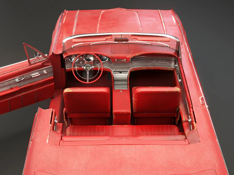 Thunderbird 1961 decappottabile usata Modello 3D