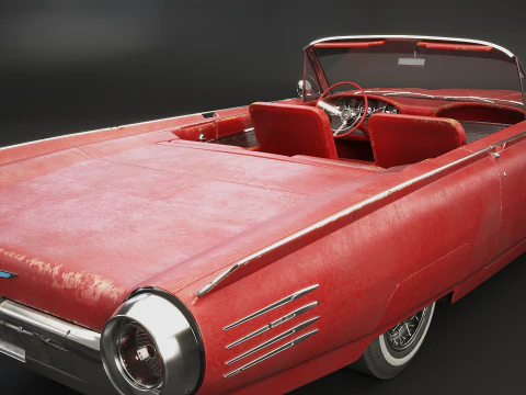 Thunderbird 1961 decappottabile usata Modello 3D