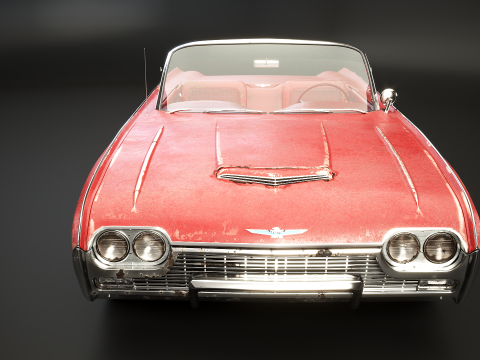 Thunderbird 1961 Cabriolet Usag&eacute; Modèle 3D