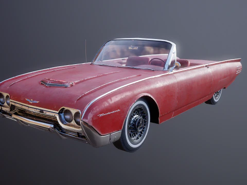 Thunderbird 1961 decappottabile usata Modello 3D
