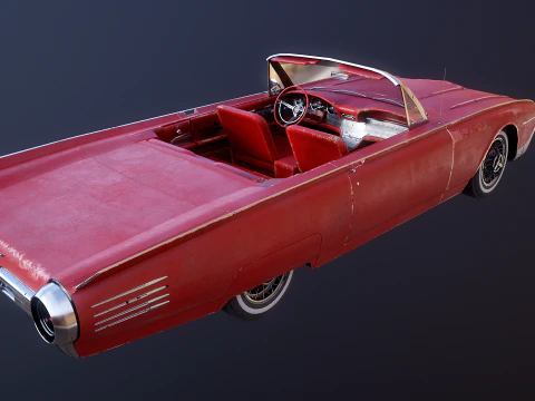 Thunderbird 1961 decappottabile usata Modello 3D