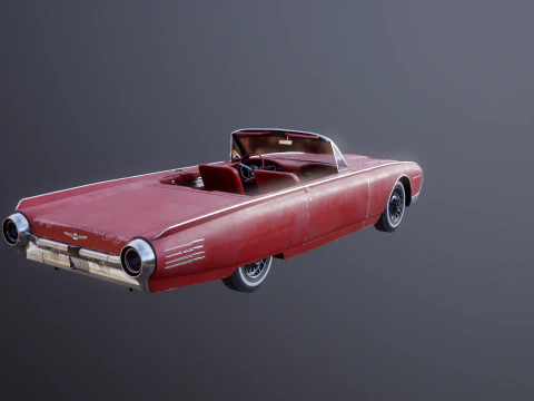 Thunderbird 1961 decappottabile usata Modello 3D
