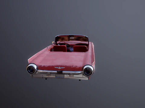 Thunderbird 1961 decappottabile usata Modello 3D