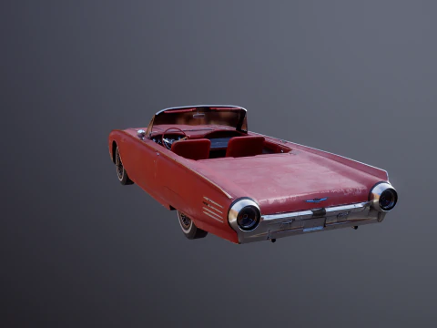 Thunderbird 1961 decappottabile usata Modello 3D