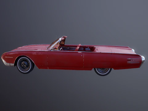 Thunderbird 1961 decappottabile usata Modello 3D
