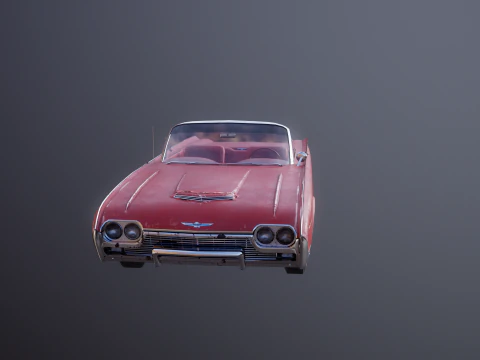 Thunderbird 1961 decappottabile usata Modello 3D