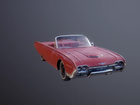 Thunderbird 1961 decappottabile usata Modello 3D