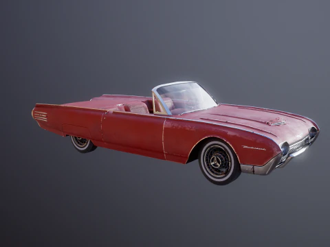 Thunderbird 1961 decappottabile usata Modello 3D