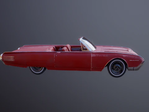 Thunderbird 1961 decappottabile usata Modello 3D