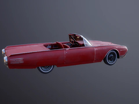 Thunderbird 1961 decappottabile usata Modello 3D