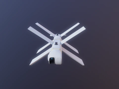 Zala Lancer-3 Kamikaze Drone 3D Model