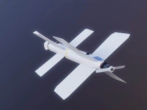 Zala Lancer-3 Kamikaze Drone 3D Model