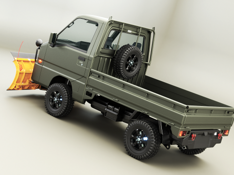 Limpa-neve Kei-Truck V Modelo 3D