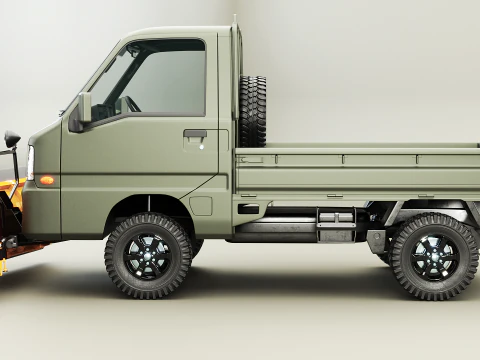 Kei-Truck V Snowplow 3D Model