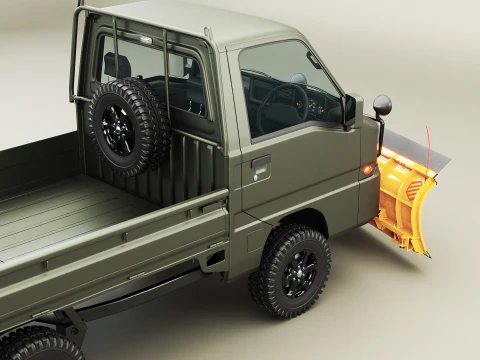 Kei-Truck V Snowplow 3D Model