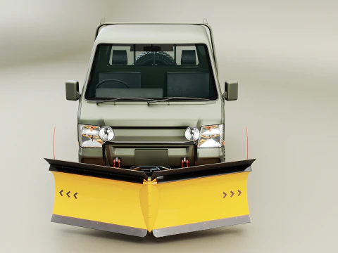Kei-Truck V Snowplow 3D Model