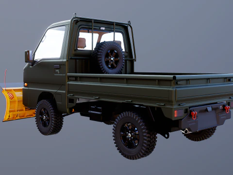 Kei-Truck V Snowplow 3D Model