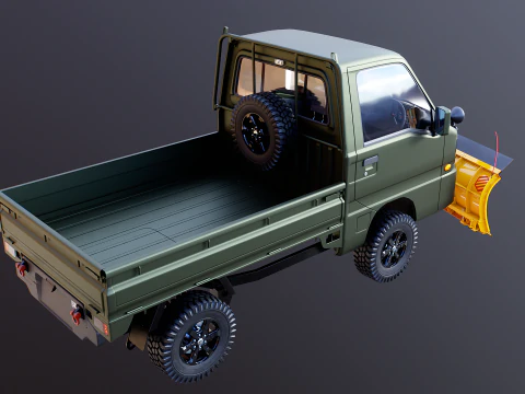 Kei-Truck V Snowplow 3D Model