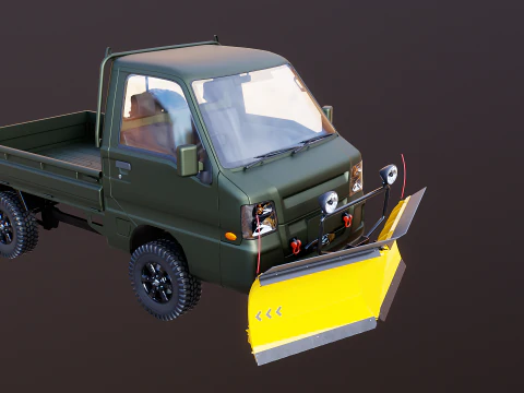 Kei-Truck V Snowplow 3D Model