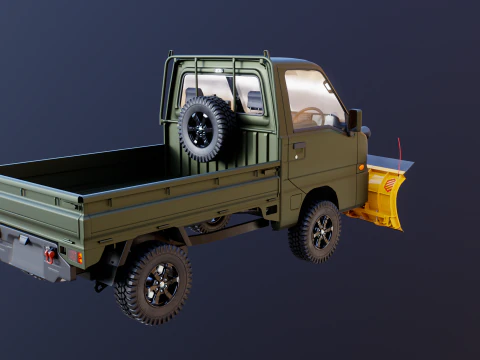 Kei-Truck V Snowplow 3D Model