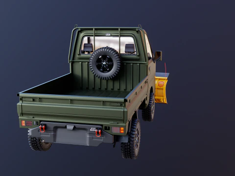 Kei-Truck V Snowplow 3D Model
