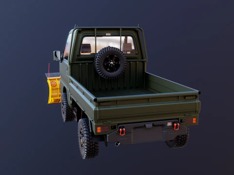 Kei-Truck V Snowplow 3D Model
