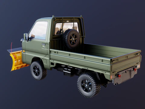 Kei-Truck V Snowplow 3D Model