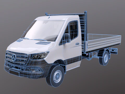 Carrozzeria Mercedes Sprinter Pickup 4x4 Modello 3D