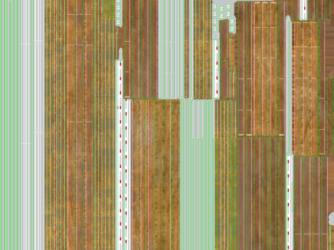 Semirimorchio generico con rimorchio a pianale Modello 3D
