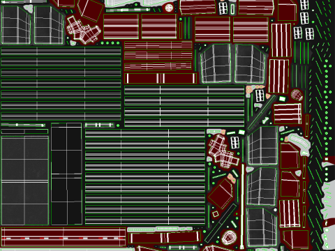 Semirimorchio generico con rimorchio a pianale Modello 3D