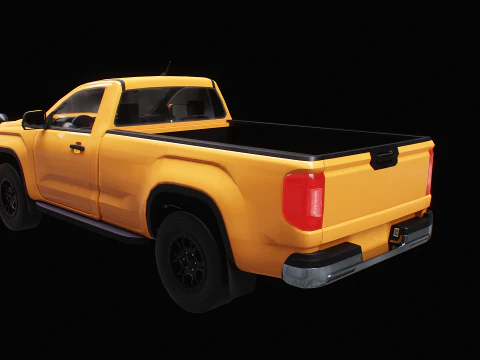 Generic Snowplow Pickup Truck 3D Model