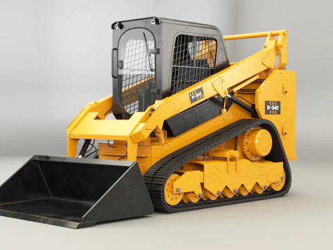 Generieke rupsschranklader 3D Model