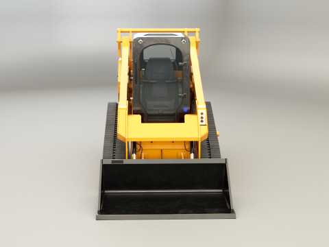 Generic Tracked Skid Steer Loader 3D Model