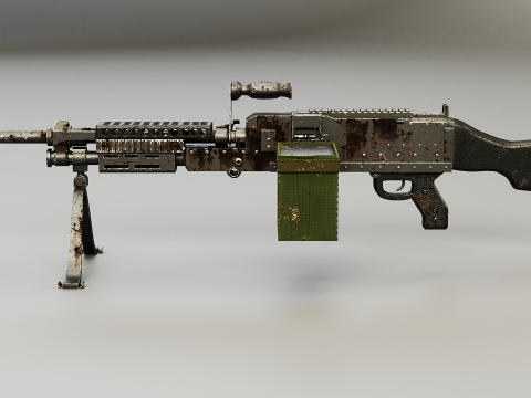 M240 Usato Modello 3D