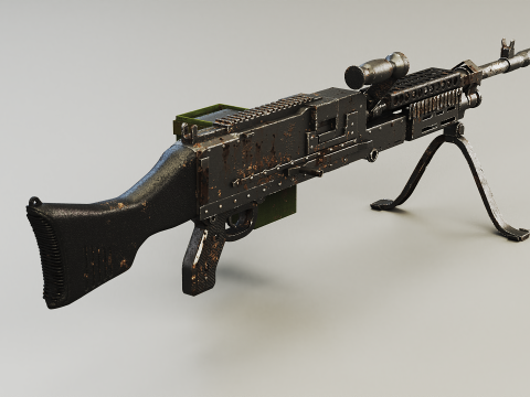 M240 Usato Modello 3D