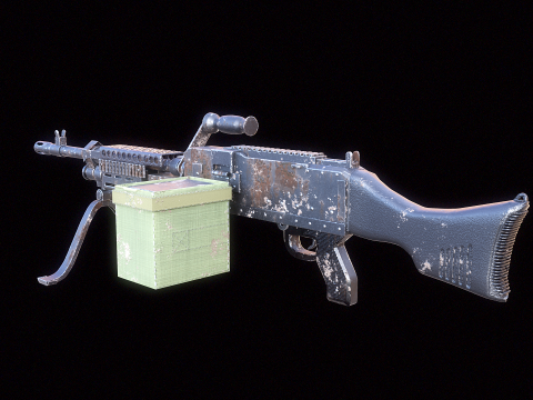 M240 Usato Modello 3D