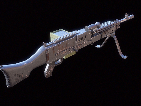 M240 Usato Modello 3D