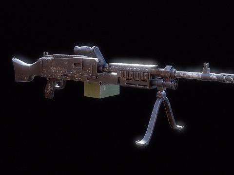 M240 Usato Modello 3D