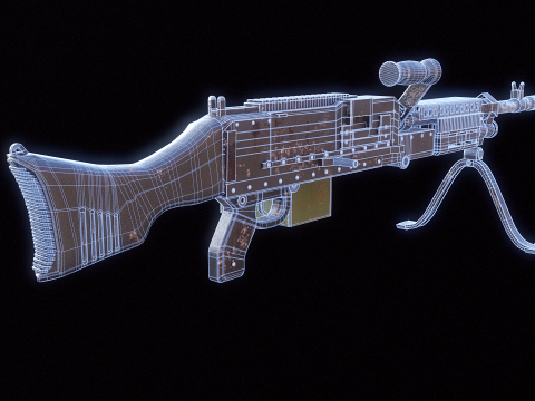 M240 Usato Modello 3D