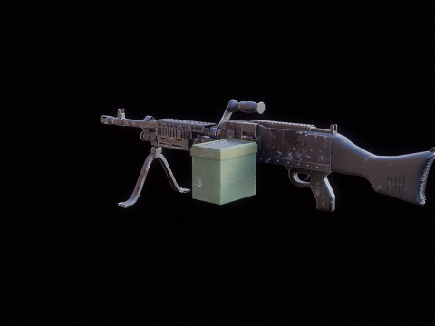 M240 Usato Modello 3D