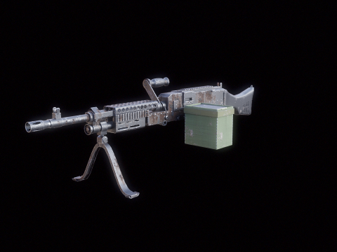 M240 Usato Modello 3D