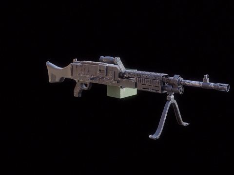 M240 Usato Modello 3D