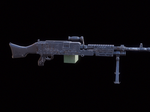 M240 Usato Modello 3D