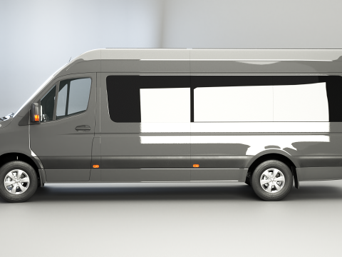Autobus lungo Mercedes Sprinter Modello 3D