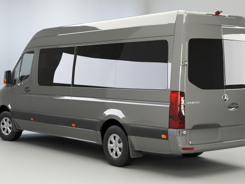 Autobus lungo Mercedes Sprinter Modello 3D