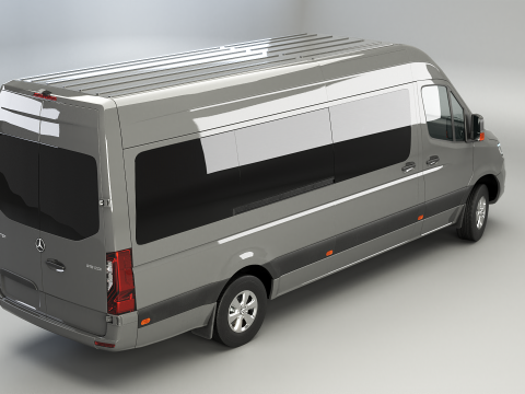 Autobus lungo Mercedes Sprinter Modello 3D