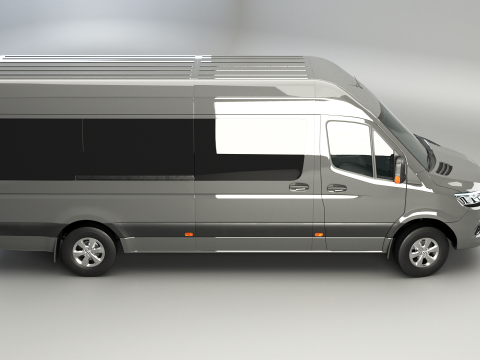 Autobus lungo Mercedes Sprinter Modello 3D