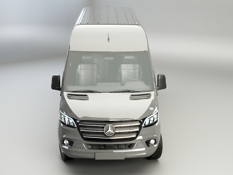 Autobus lungo Mercedes Sprinter Modello 3D