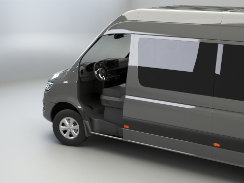 Autobus lungo Mercedes Sprinter Modello 3D