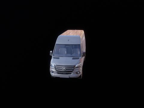 Autobus lungo Mercedes Sprinter Modello 3D